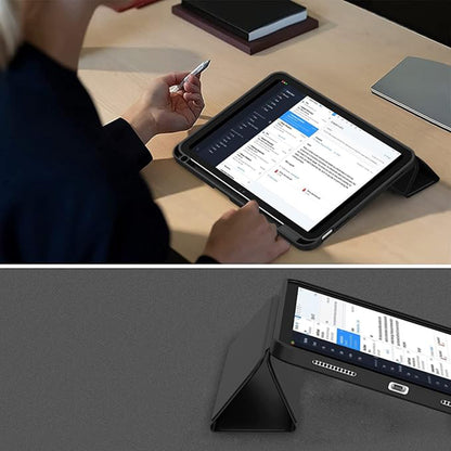 Husa pentru Apple iPad (2025) / (2022), Techsuit, Flex Trifold, Bleu