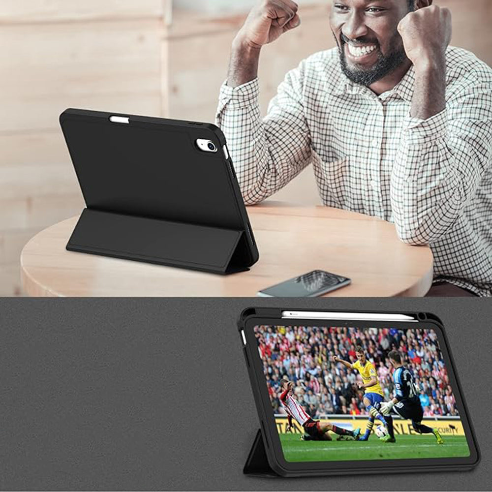 Husa pentru Apple iPad (2025) / (2022), Techsuit, Flex Trifold, Bleumarin