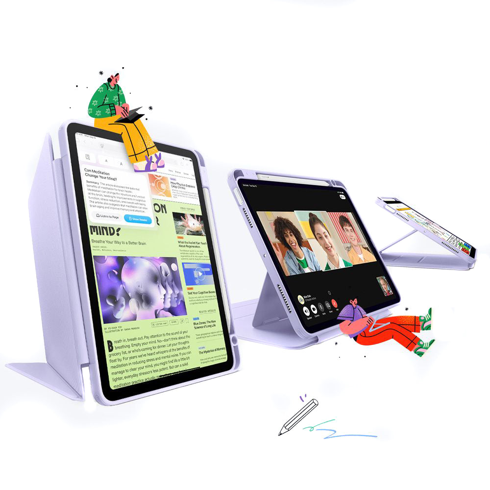 Husa pentru Apple iPad Air 11 (2025) / Air 11 (2024) / Air (2022) / Air (2020), ESR, Flip Hybrid, Violet