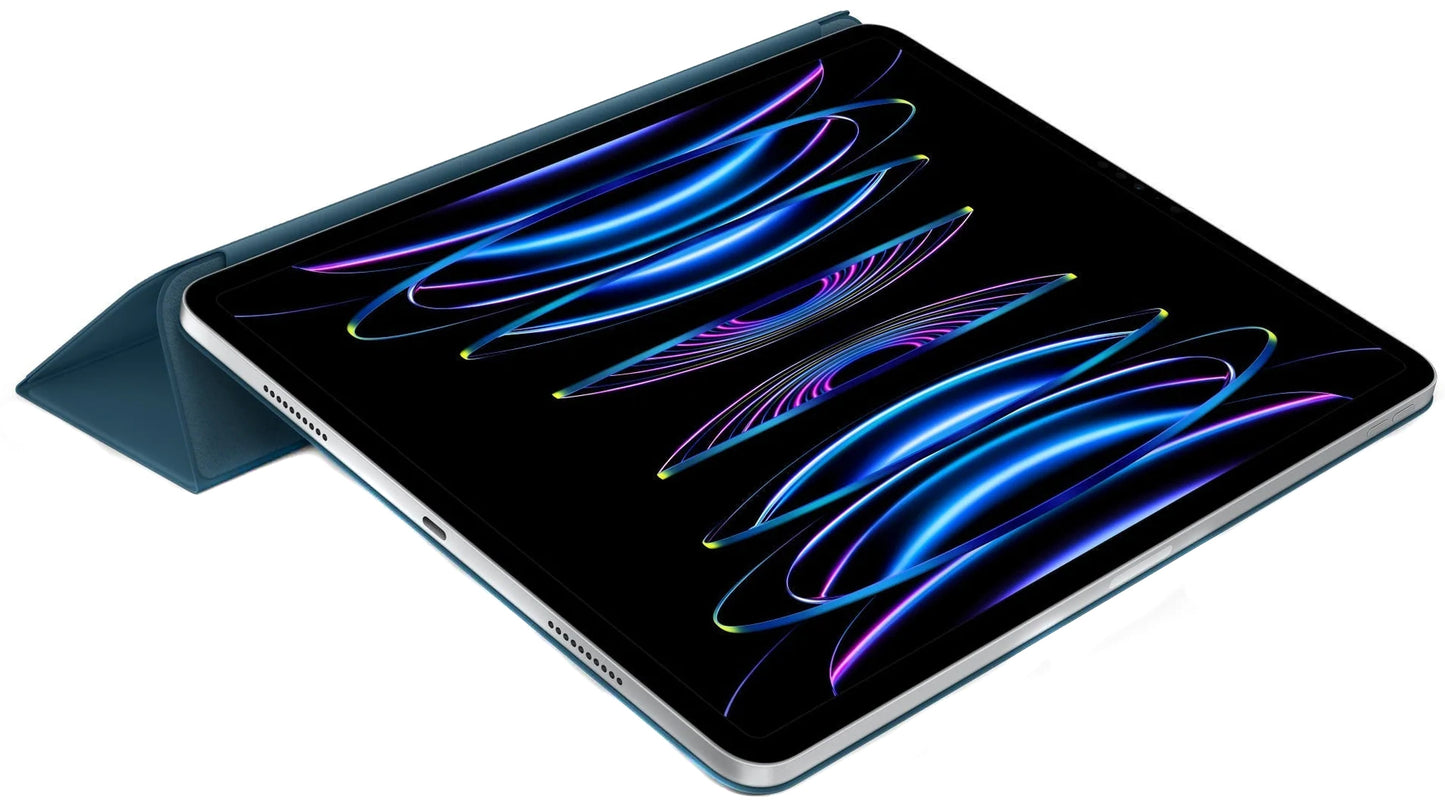 Husa pentru Apple iPad Pro 12.9 (2022) / Pro 12.9 (2021) / Pro 12.9 (2020) / Pro 12.9 (2018), Smart Folio, Albastra MQDW3ZM/A