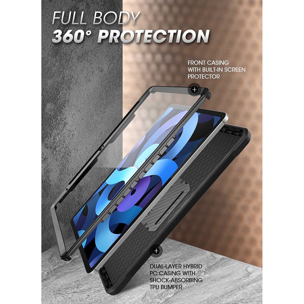 Husa pentru Apple iPad (2025) / iPad (2022), Supcase, Unicorn Beetle Pro, Neagra