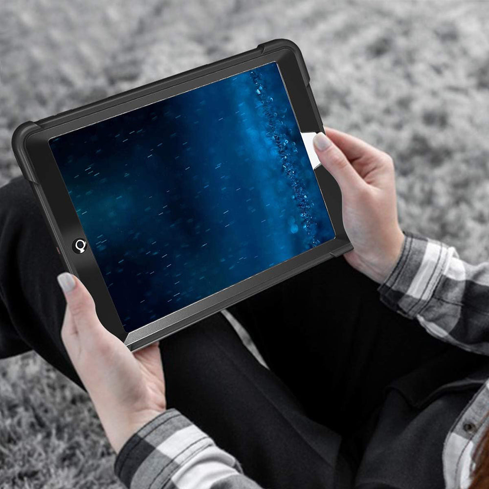 Husa pentru Apple iPad 9.7 (2018) / 9.7 (2017), Techsuit, Rugged TabShell, Neagra