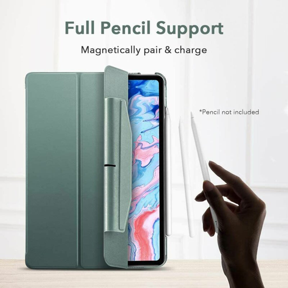 Husa pentru Apple iPad Air 11 (2025) / Air 11 (2024) / Air (2022) / Air (2020), ESR, Ascend Trifold, Verde Satinata