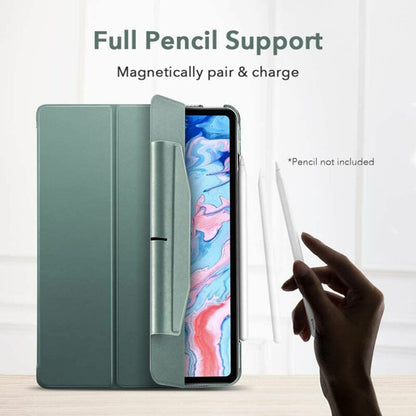 Husa pentru Apple iPad Air 11 (2025) / Air 11 (2024) / Air (2022) / Air (2020), ESR, Ascend Trifold, Verde Satinata