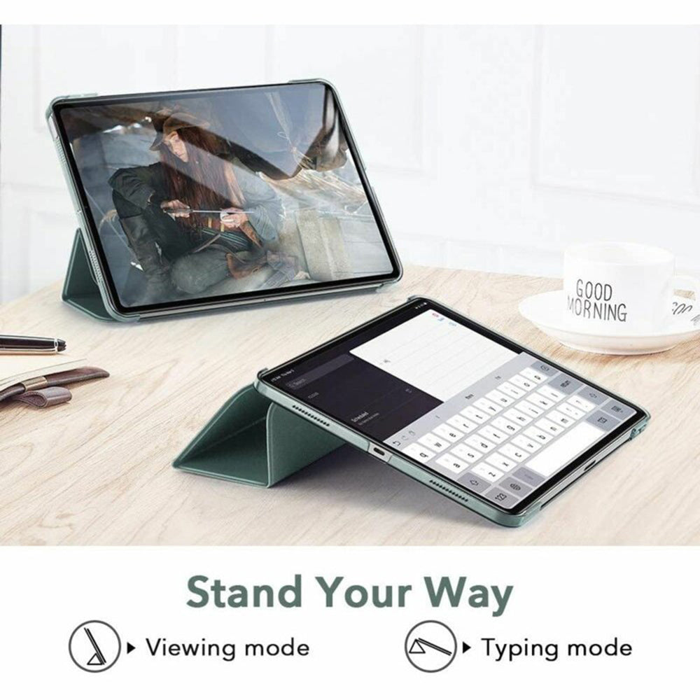 Husa pentru Apple iPad Air 11 (2025) / Air 11 (2024) / Air (2022) / Air (2020), ESR, Ascend Trifold, Verde Satinata