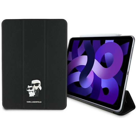 Husa pentru Apple iPad Air 11 (2025) / Air 11 (2024), Karl Lagerfeld, Saffiano Karl & Choupette, Neagra