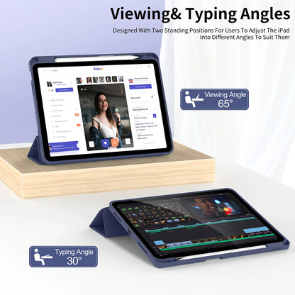Husa pentru Apple iPad Air 11 (2026) / iPad Air 11 (2025) / Air 11 (2024), Techsuit, Flex Trifold, Verde Matcha