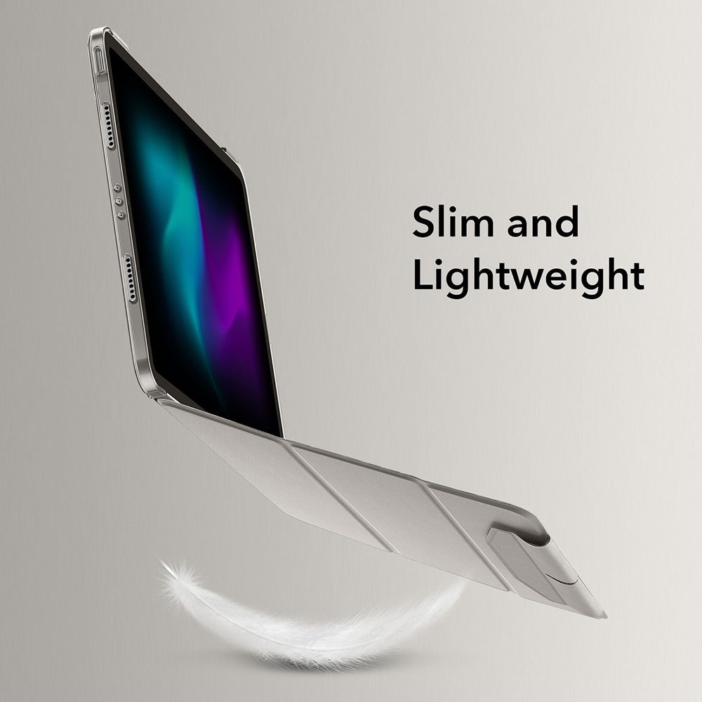 Husa pentru Apple iPad Air 13 (2026) / Air 13 (2025) / Air 13 (2024), ESR, Ascend Trifold, Gri Satinata