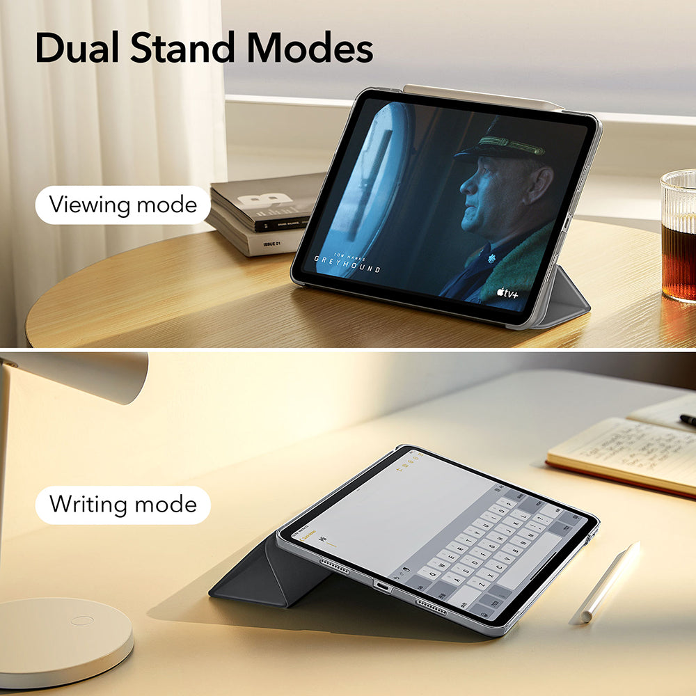 Husa pentru Apple iPad Air 13 (2026) / Air 13 (2025) / Air 13 (2024), ESR, Ascend Trifold, Gri Satinata