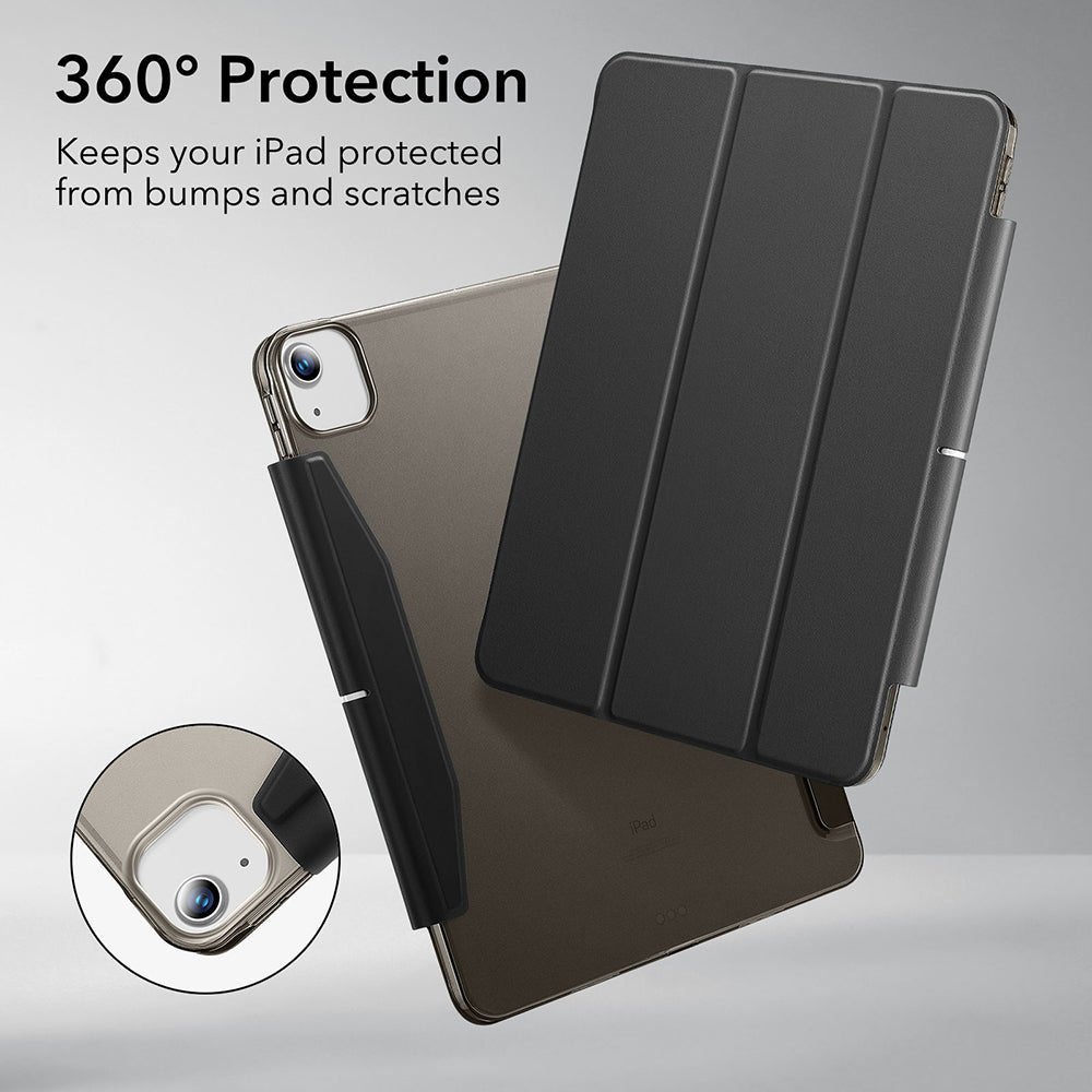 Husa pentru Apple iPad Air 13 (2026) / Air 13 (2025) / Air 13 (2024), ESR, Ascend Trifold, Neagra Satinata
