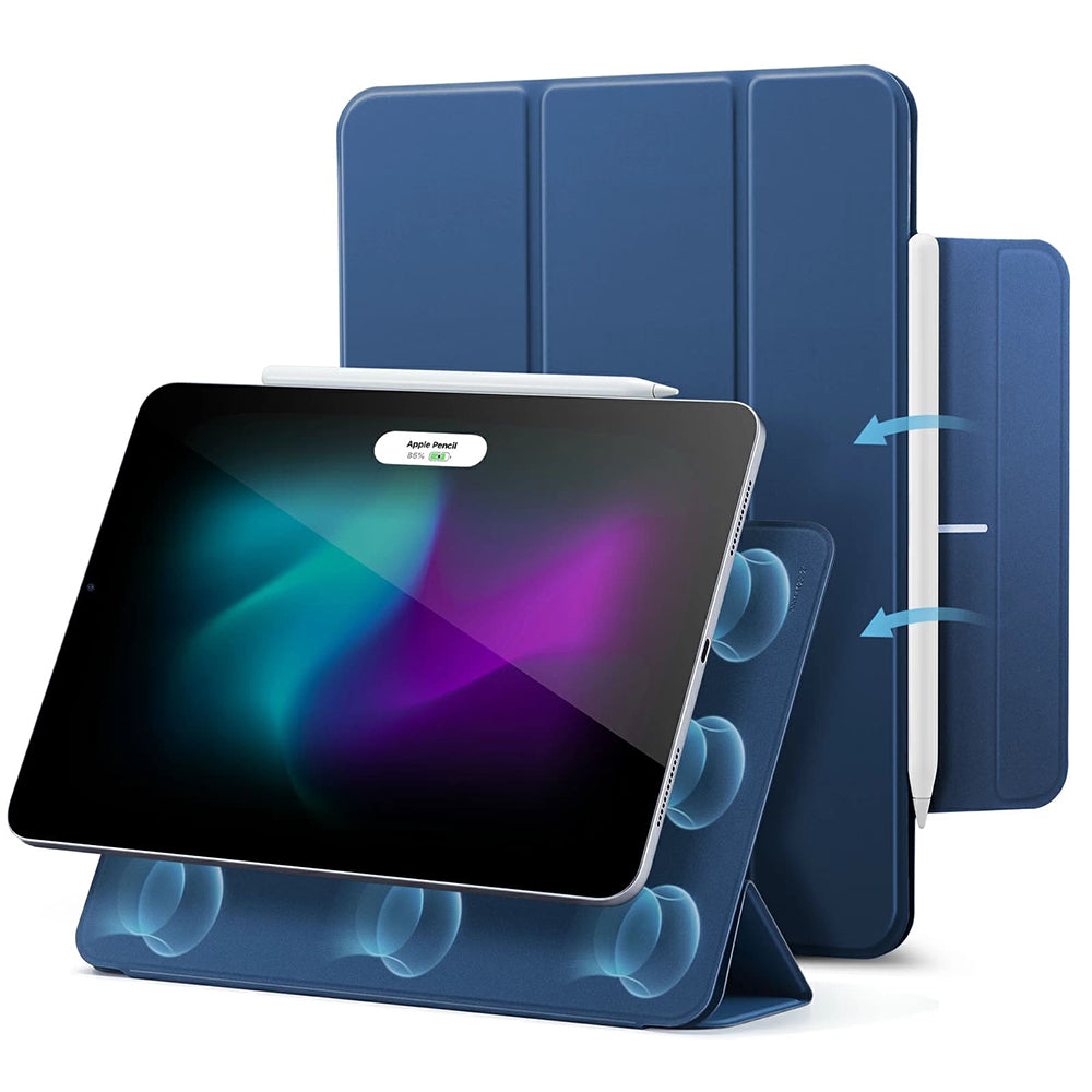 Husa pentru Apple iPad Air 13 (2025) / Air 13 (2024) / Pro 12.9 (2022) / Pro 12.9 (2021) / Pro 12.9 (2020), ESR, Rebound, Bleumarin