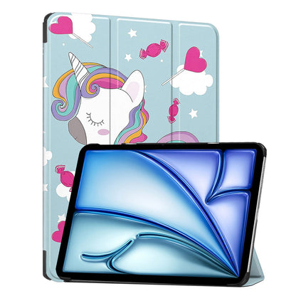 Husa pentru Apple iPad Air 13 (2026) / Air 13 (2025) / Air 13 (2024), Techsuit, FoldPro Unicorn, Multicolor