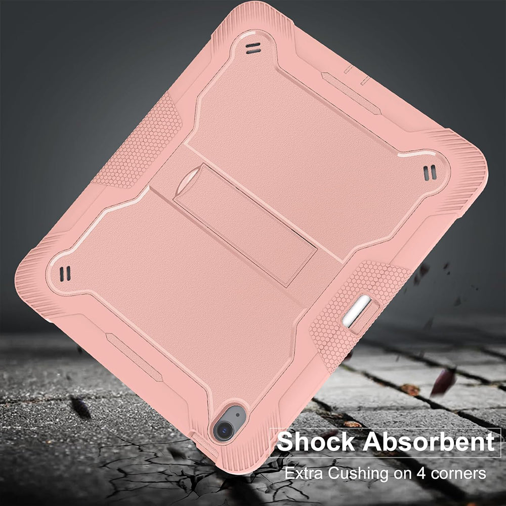 Husa pentru Apple iPad Air 13 (2026) / Air 13 (2025) / Air 13 (2024), Techsuit, Rugged TabShell, Roz