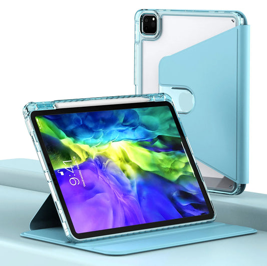 Husa pentru Apple iPad Pro 11 (2024), Techsuit, Crystal Vision, Bleu