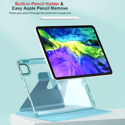 Husa pentru Apple iPad Pro 11 (2024), Techsuit, Crystal Vision, Bleu