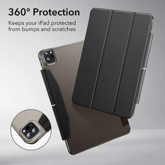 Husa pentru Apple iPad Pro 13 (2024), ESR, Ascend Trifold, Neagra Satinata