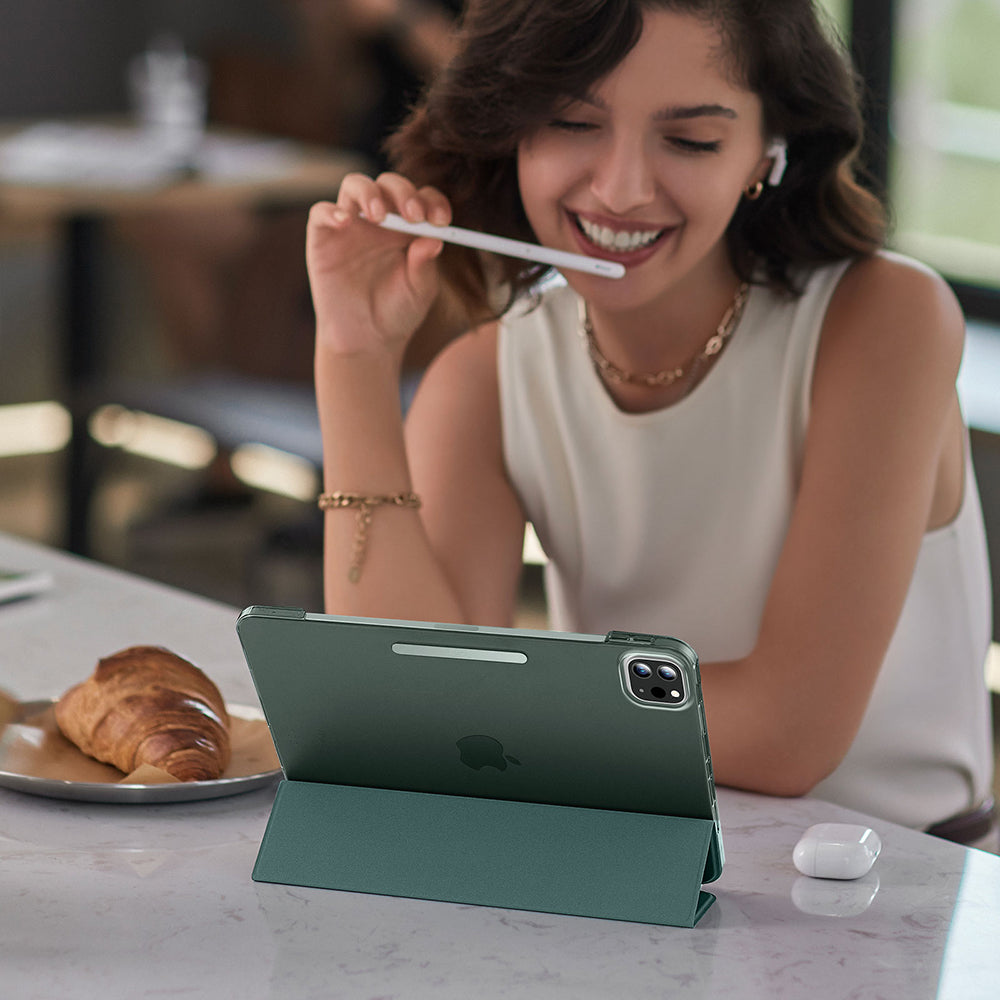 Husa pentru Apple iPad Pro 13 (2024), ESR, Ascend Trifold, Verde Satinata