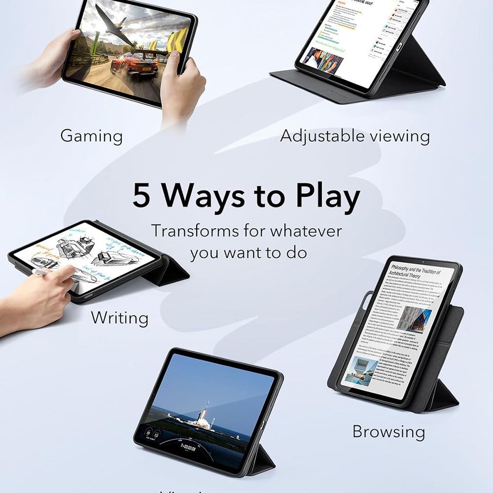 Husa pentru Apple iPad Pro 13 (2024), ESR, Rebound Hybrid, Alba