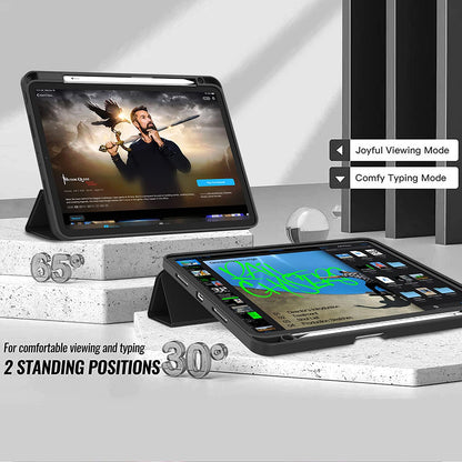 Husa pentru Apple iPad Pro 13 (2024), Techsuit, Flex Trifold, Neagra