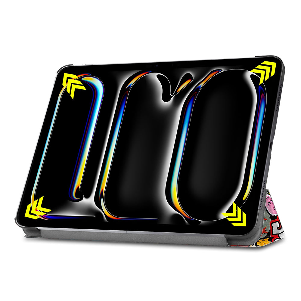 Husa pentru Apple iPad Pro 13 (2024), Techsuit, FoldPro Urban Vibe, Multicolor