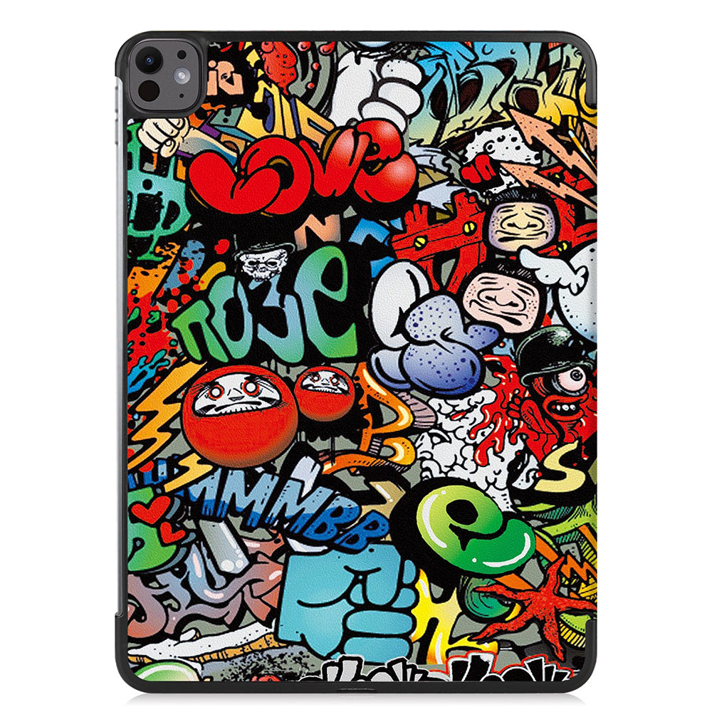 Husa pentru Apple iPad Pro 13 (2024), Techsuit, FoldPro Urban Vibe, Multicolor