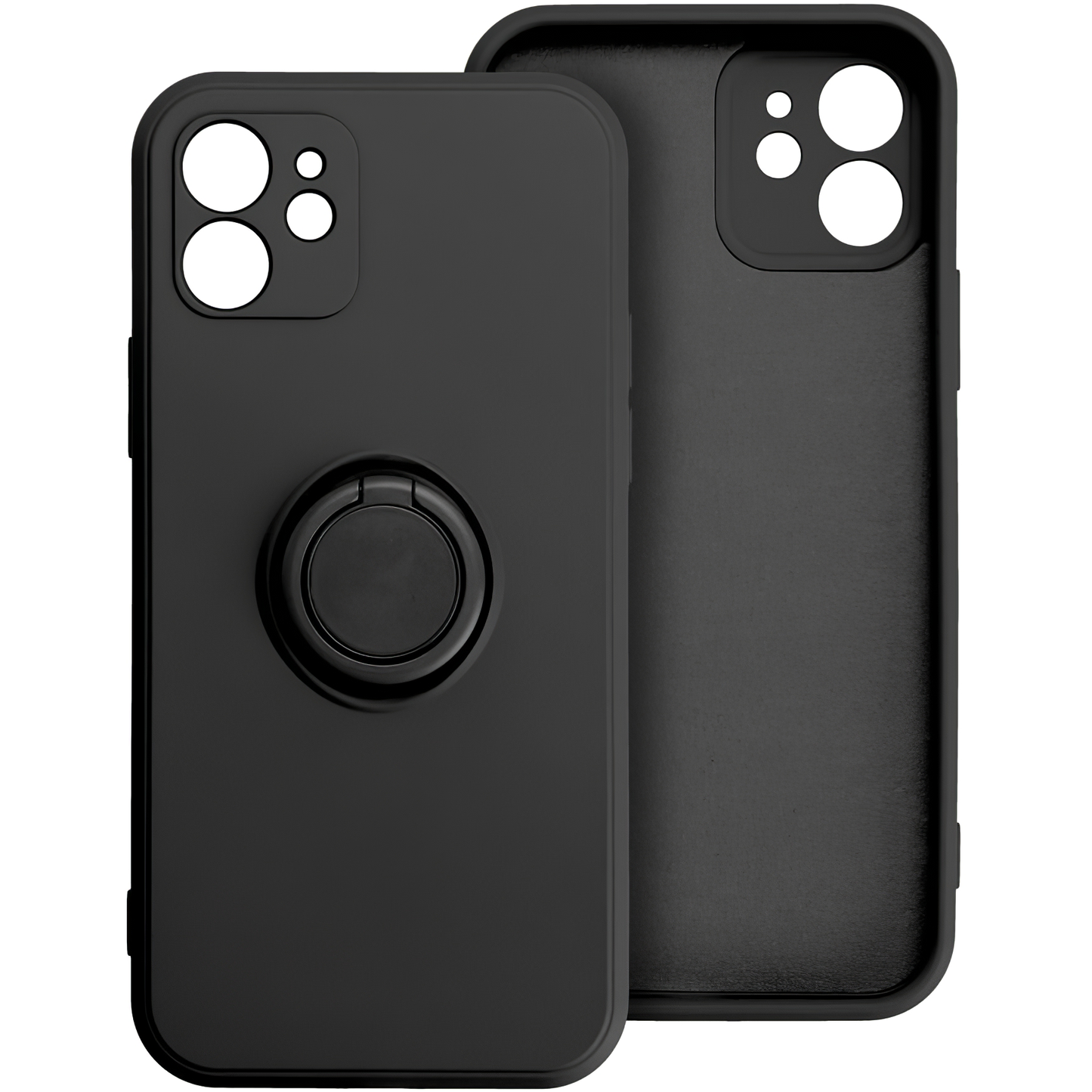 Husa pentru Apple iPhone 16 Plus, OEM, Silicone Ring, Neagra