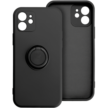 Husa pentru Apple iPhone 16 Pro Max, OEM, Silicone Ring, Neagra
