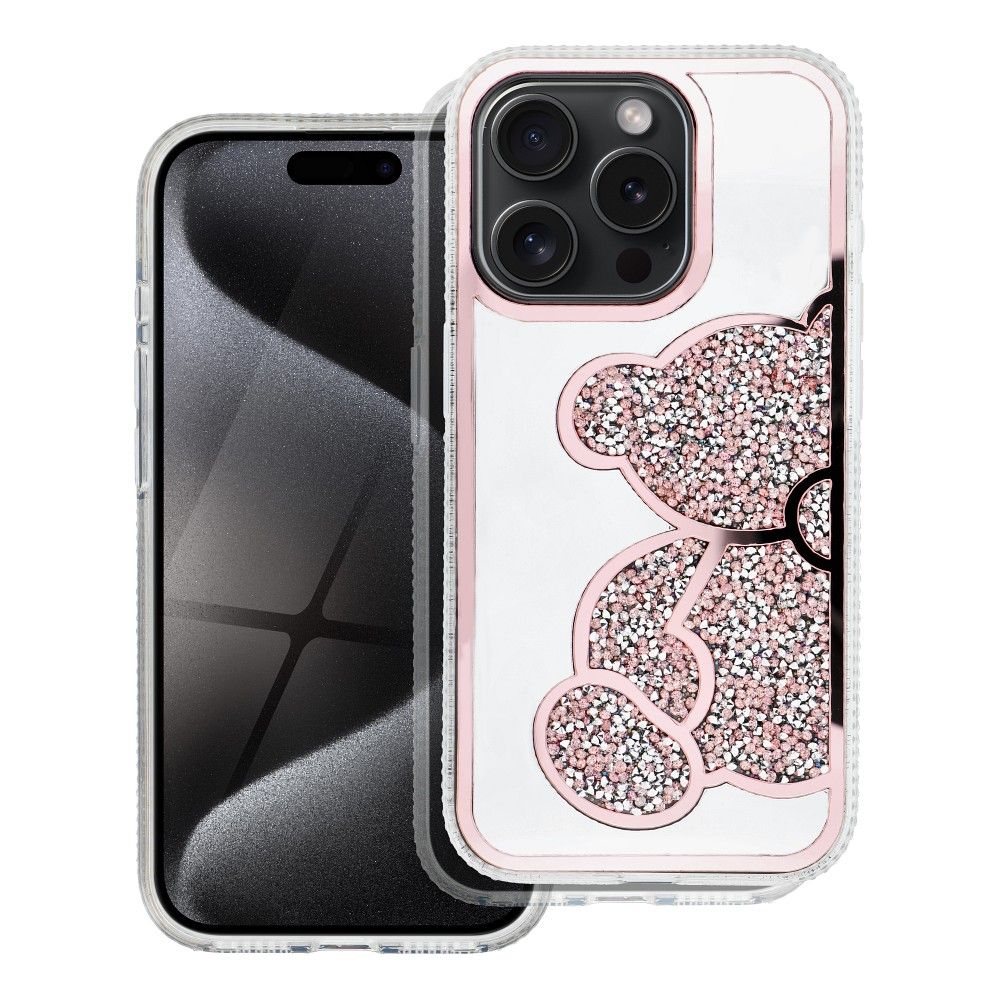 Husa pentru Apple iPhone 17e / 16e, OEM, Teddy Bear, Roz