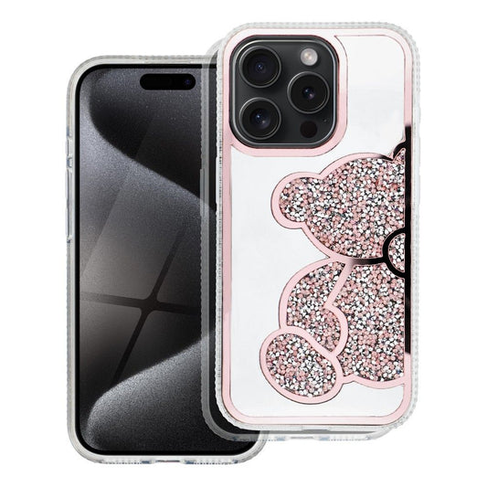 Husa pentru Apple iPhone 17e / 16e, OEM, Teddy Bear, Roz