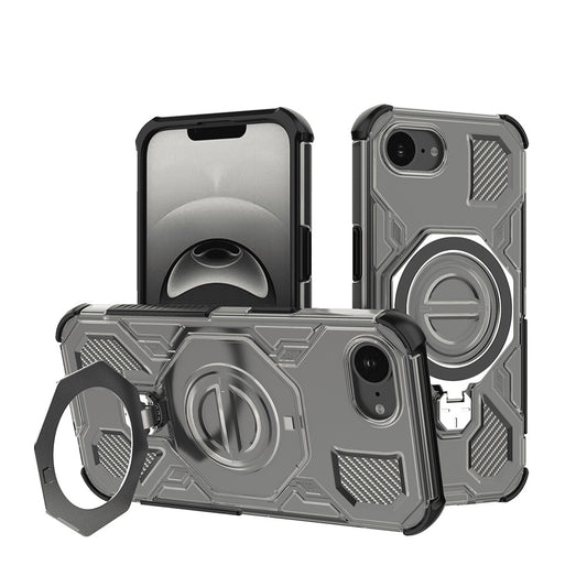 Husa pentru Apple iPhone 17e / 16e, Techsuit, Carbon Shield Pro, Fumurie
