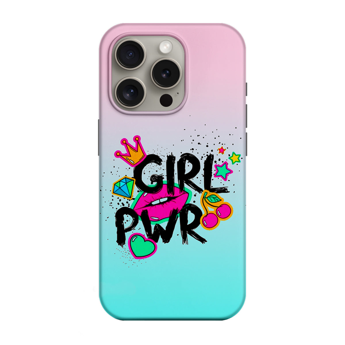 Husa pentru Apple iPhone 16 Pro Max, Perfect Case, LOVE-Splash Girl Power, Multicolor