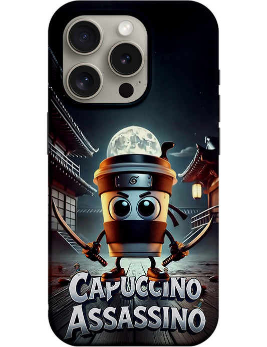 Husa pentru Apple iPhone 14 Pro, Perfect Case, Italian Brainrot Capuccino Assassino, Multicolor