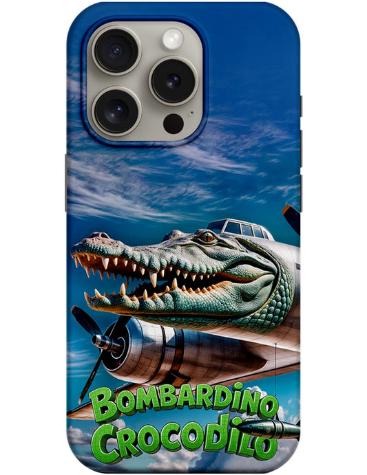 Husa pentru Apple iPhone 14 Pro, Perfect Case, Italian Brainrot Bombardino Crocodilo, Multicolor