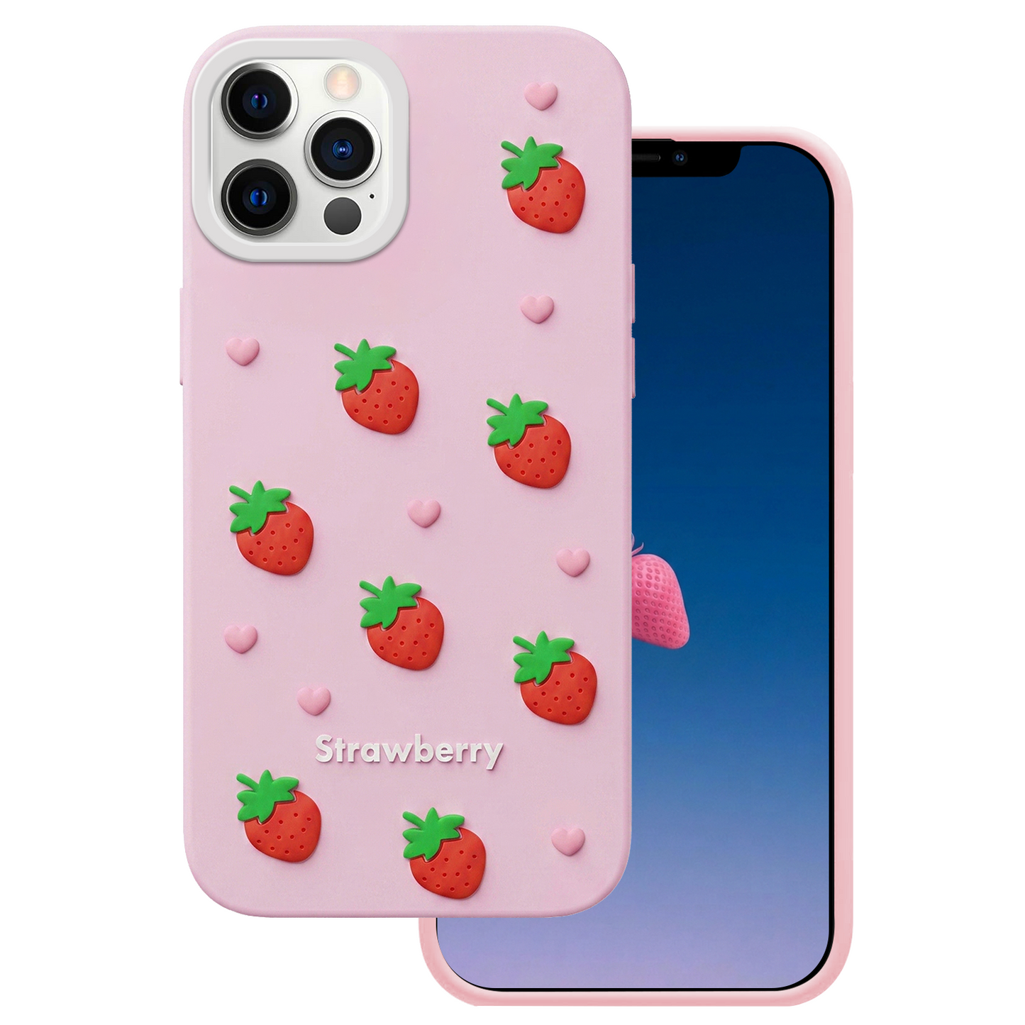 Husa pentru Apple iPhone 16 Pro, OEM, Strawberry, Roz