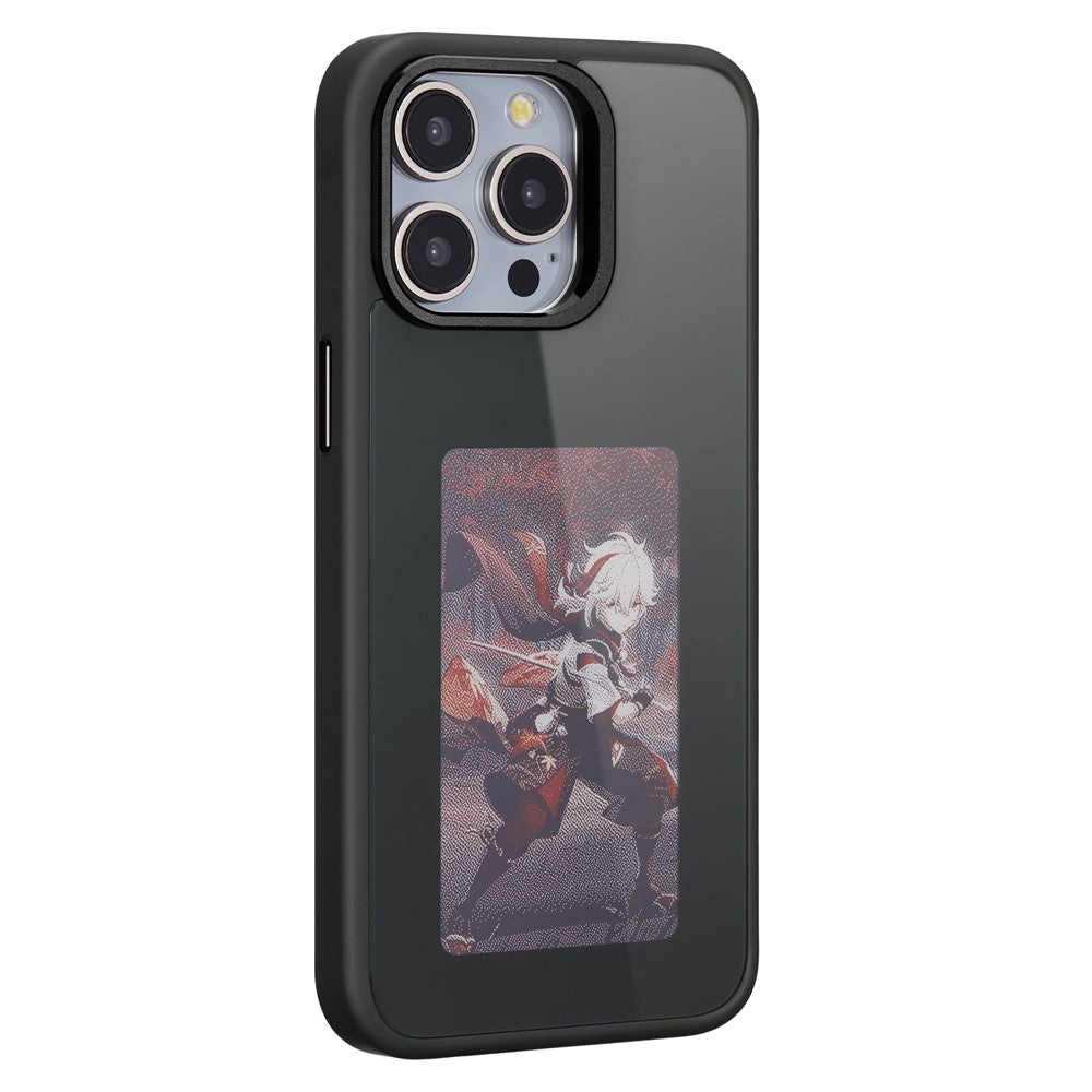 Husa pentru Apple iPhone 14 Pro Max, OEM, Display Customized E-Ink, Neagra