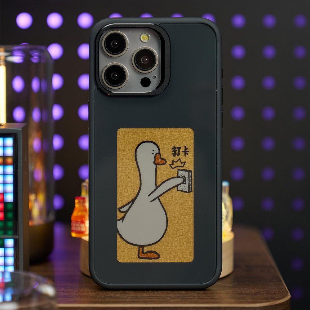 Husa pentru Apple iPhone 14 Pro Max, OEM, Display Customized E-Ink, Neagra