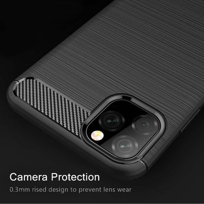 Husa pentru Apple iPhone 11 Pro Max, Techsuit, Carbon, Neagra