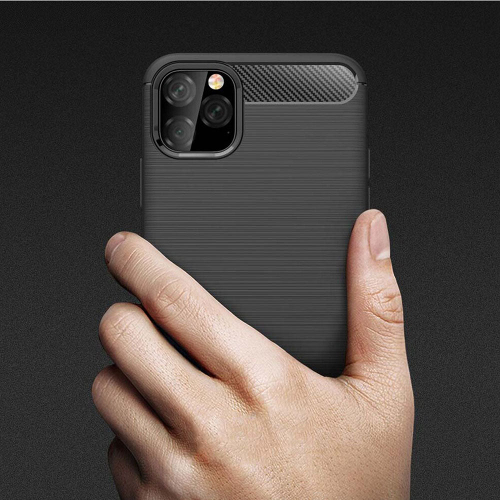 Husa pentru Apple iPhone 11, Techsuit, Carbon, Neagra
