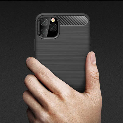 Husa pentru Apple iPhone 11, Techsuit, Carbon, Neagra