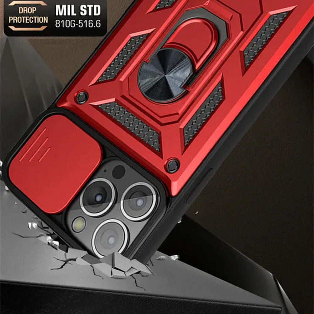 Husa pentru Apple iPhone 12 / 12 Pro, Techsuit, CamShield, Neagra