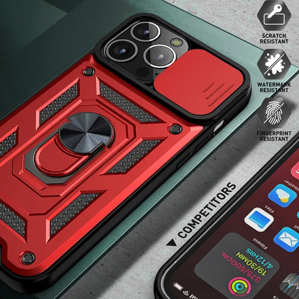 Husa pentru Apple iPhone 12 / 12 Pro, Techsuit, CamShield, Neagra