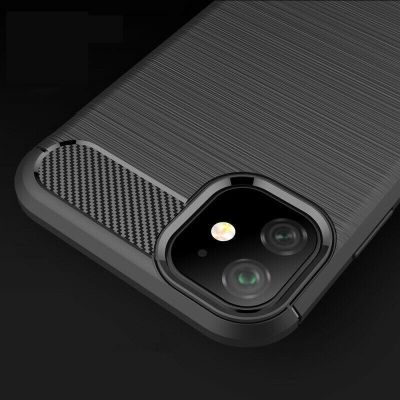 Husa pentru Apple iPhone 12 / 12 Pro, Techsuit, Carbon, Neagra