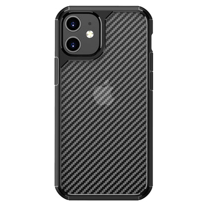 Husa pentru Apple iPhone 12 / 12 Pro, Techsuit, CarbonFuse, Neagra