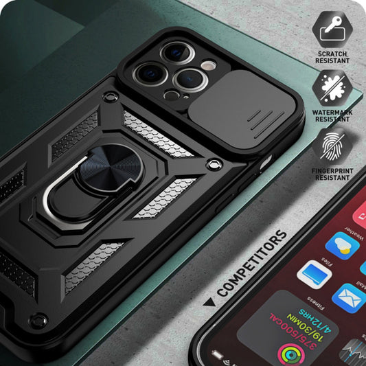 Husa pentru Apple iPhone 12 Pro, Techsuit, CamShield, Albastra