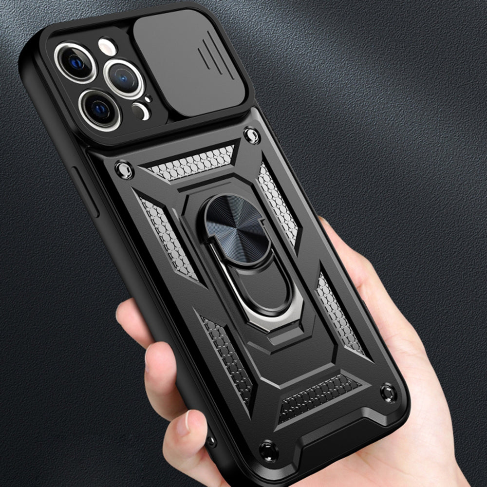 Husa pentru Apple iPhone 12 Pro, Techsuit, CamShield, Albastra