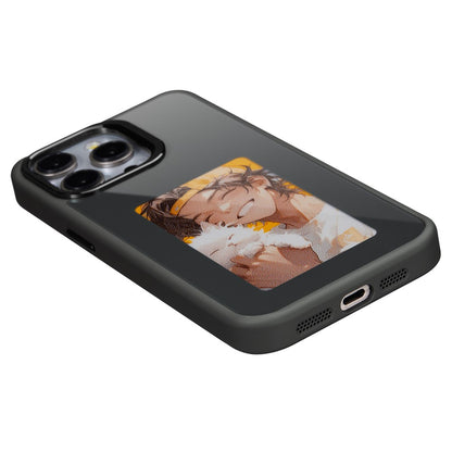 Husa pentru Apple iPhone 13 Pro Max, OEM, Display Customized E-Ink, Neagra