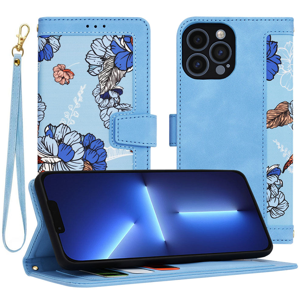 Husa pentru Apple iPhone 13 Pro Max, Techsuit, FlipCraft, Bleu