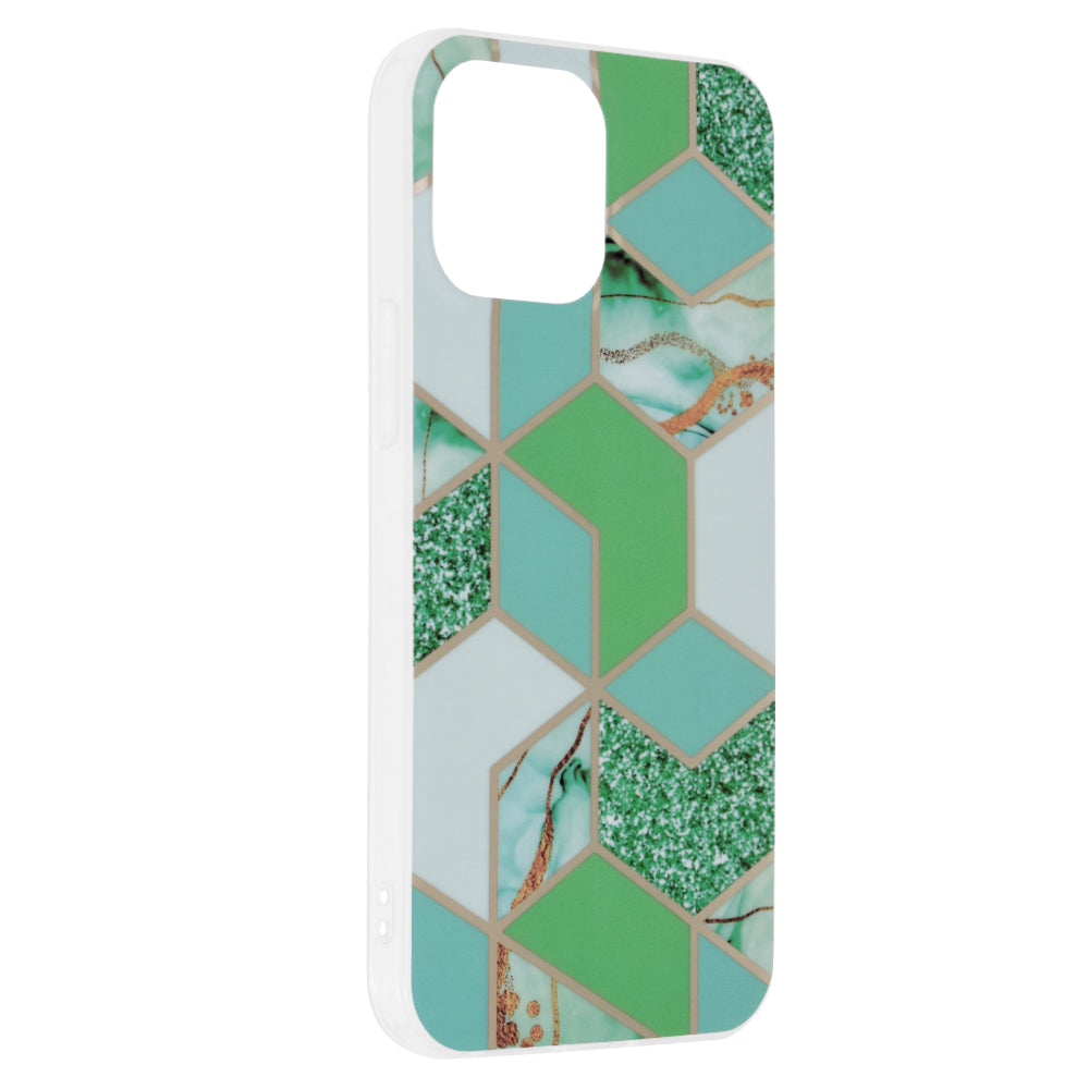 Husa pentru Apple iPhone 13 Pro Max, Techsuit, Marble, Verde