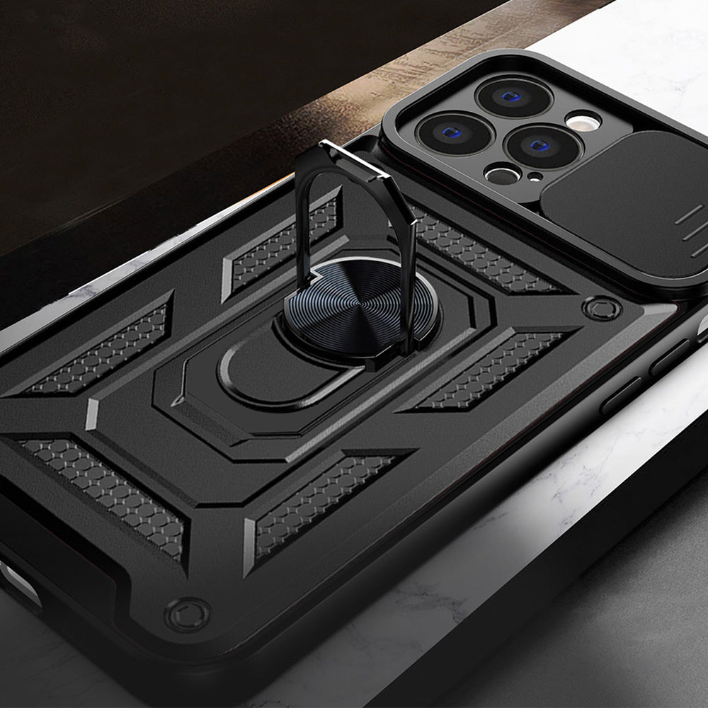 Husa pentru Apple iPhone 13 Pro, Techsuit, CamShield, Neagra