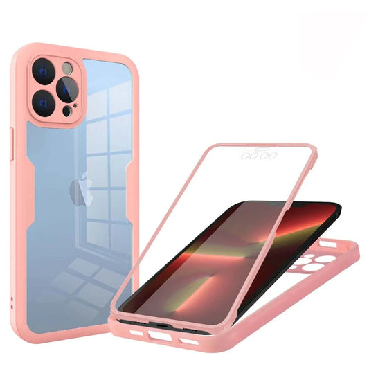 Husa pentru Apple iPhone 13 Pro, Techsuit, ColorVerse 360, Roz
